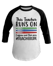 Caffeine And Flair Pens Baseball Tee thumbnail