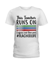 Caffeine And Flair Pens Ladies T-Shirt thumbnail