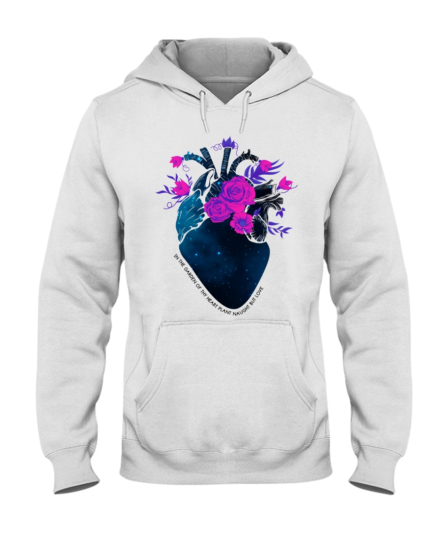 Nurse Heart In The Garden Hooded Sweatshirt