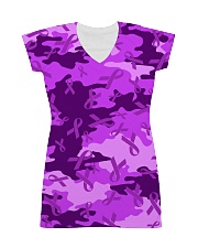Alzheimer Awareness Camo All-over Dress front