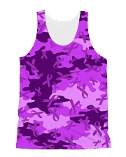 Alzheimer Awareness Camo All-over Unisex Tank thumbnail