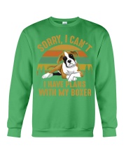 I Have Plans With My Boxer Crewneck Sweatshirt thumbnail