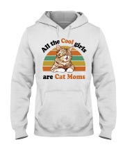 Cool Girls Are Cat Moms Hooded Sweatshirt thumbnail