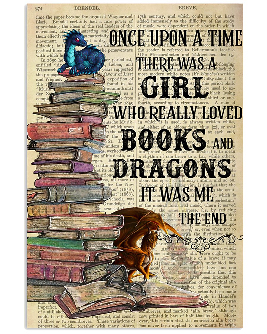 Books Dragons Once Upon A Time Vertical Poster 11x17 Poster