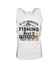 Fishing Beer And Freedom Unisex Tank thumbnail