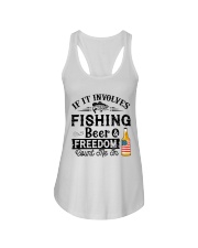Fishing Beer And Freedom Ladies Flowy Tank thumbnail