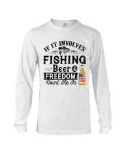Fishing Beer And Freedom Long Sleeve Tee thumbnail