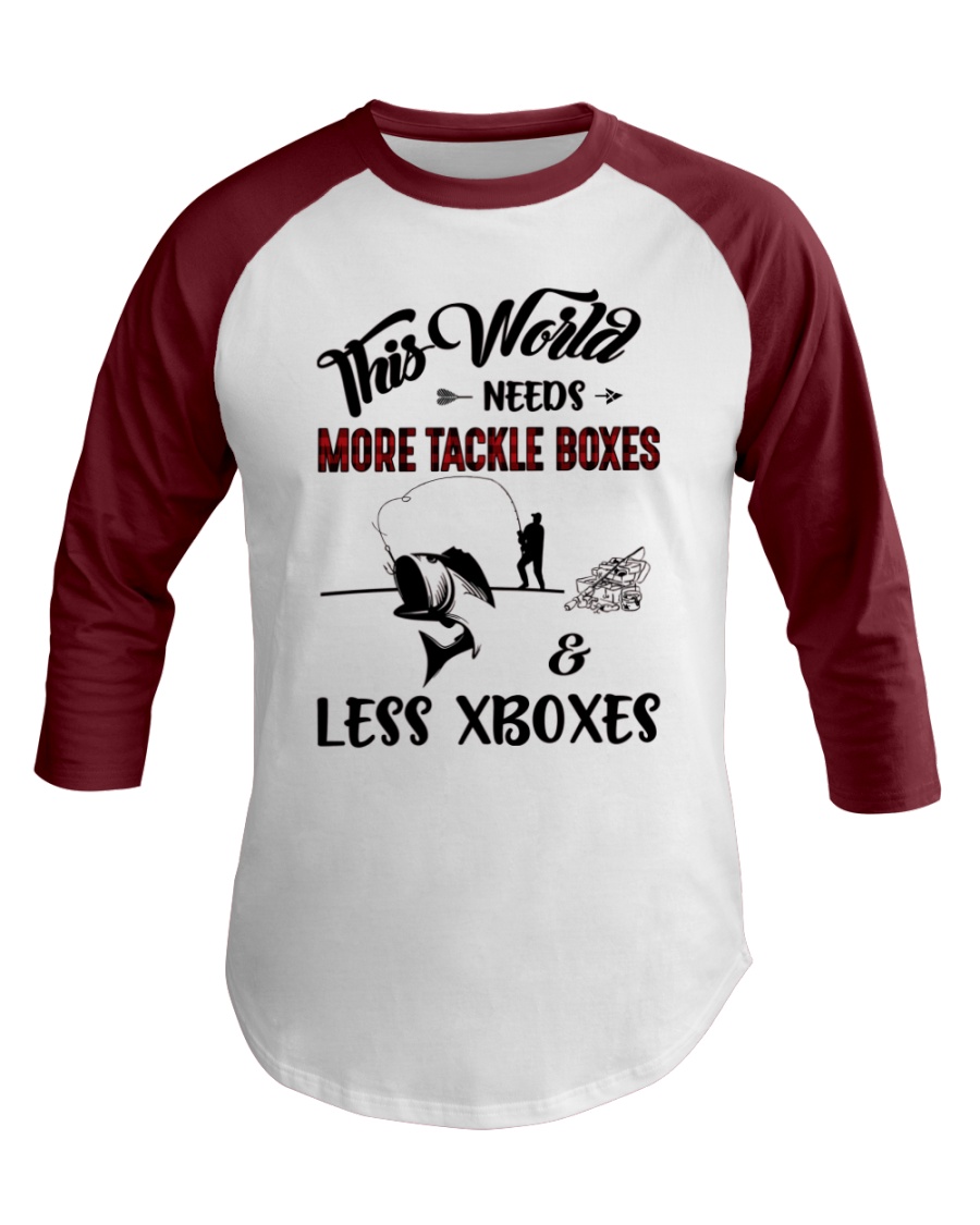 This world needs more tackle boxes Baseball Tee