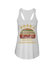 Books because reality is overrated Ladies Flowy Tank thumbnail