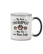 The Best Therapist Has Fur Color Changing Mug thumbnail
