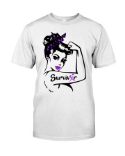 Purple Awareness - Survivor Classic T-Shirt front