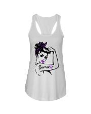Purple Awareness - Survivor Ladies Flowy Tank thumbnail