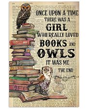 Books Owls Once Upon A Time Vertical Poster 11x17 Poster front