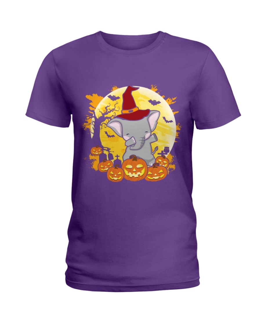 Elephant Dabbing - Halloween Ladies T-Shirt