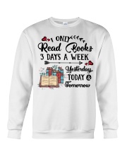 Read Books Three Days A Week Crewneck Sweatshirt thumbnail