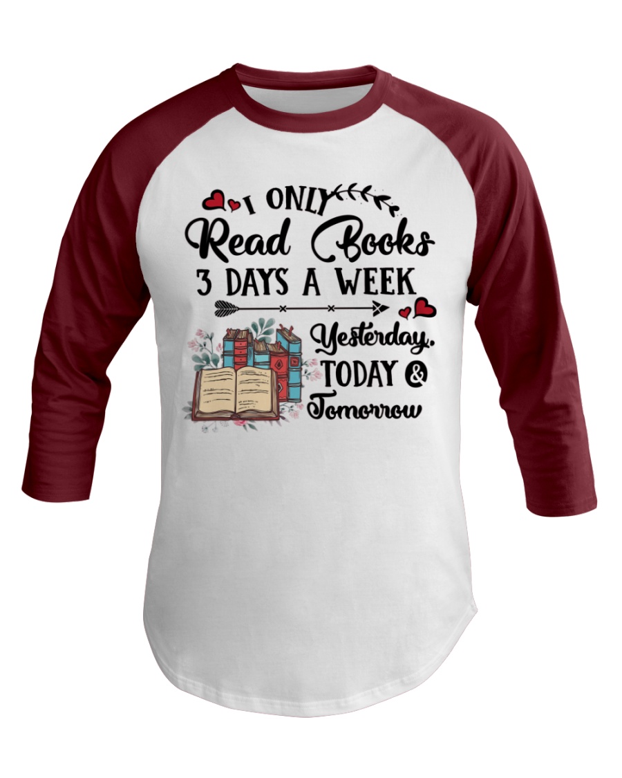Read Books Three Days A Week Baseball Tee