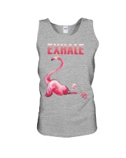 Exhale Flamingo Shirt Unisex Tank thumbnail