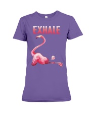 Exhale Flamingo Shirt Premium Fit Ladies Tee thumbnail