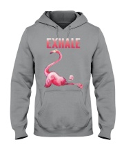 Exhale Flamingo Shirt Hooded Sweatshirt thumbnail