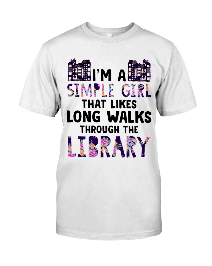 Long Walks Through The Library Classic T-Shirt