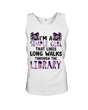 Long Walks Through The Library Unisex Tank thumbnail