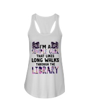 Long Walks Through The Library Ladies Flowy Tank thumbnail