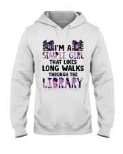 Long Walks Through The Library Hooded Sweatshirt thumbnail