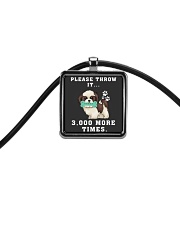 Shih Tzu - Throw it 3000 more times Cord Rectangle Necklace thumbnail