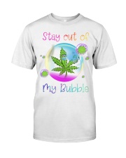 Weed stay out of my bubble Shirt Premium Fit Mens Tee tile