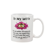 Couple rings to my wife mug Mug tile