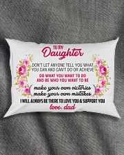 To My Daughter Rectangular Pillowcase aos-pillow-rectangle-front-lifestyle-1