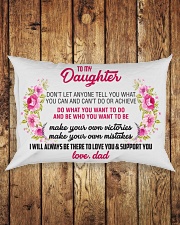 To My Daughter Rectangular Pillowcase aos-pillow-rectangle-front-lifestyle-2