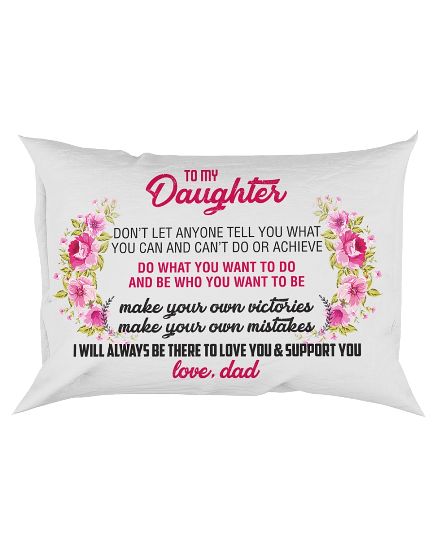To My Daughter Rectangular Pillowcase