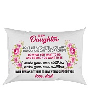 To My Daughter Rectangular Pillowcase front