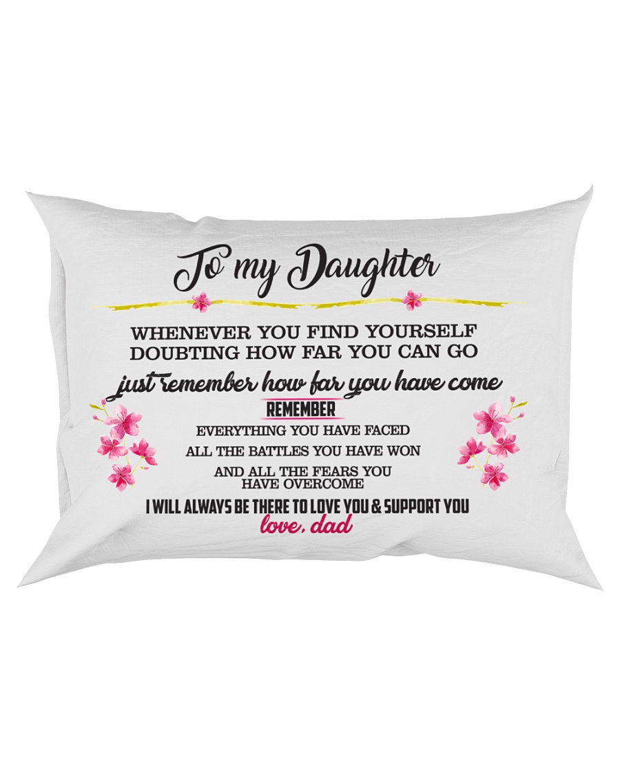 To My Daughter Rectangular Pillowcase