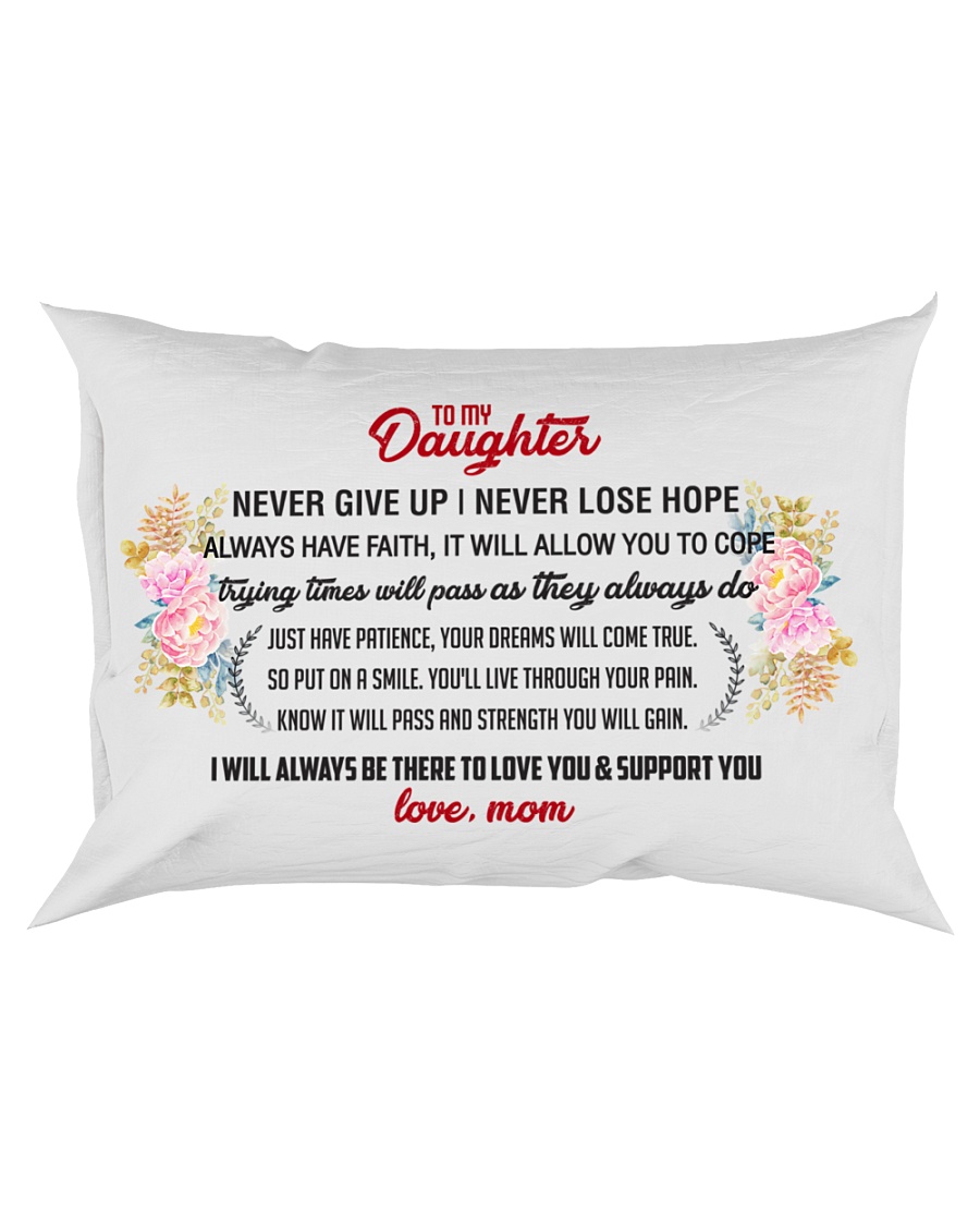 To My Daughter Rectangular Pillowcase