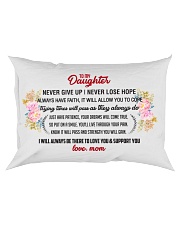 To My Daughter Rectangular Pillowcase front