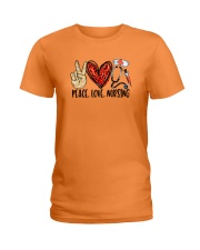 Peace Love Nursing Ladies T-Shirt thumbnail