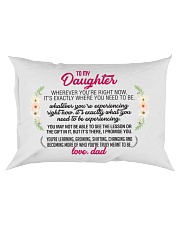 To My Daughter Rectangular Pillowcase front