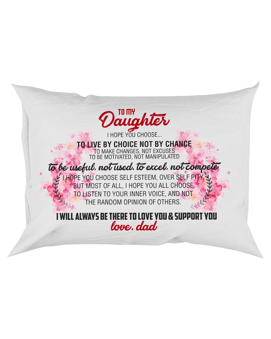 To My Daughter Rectangular Pillowcase