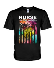Colorful Flag V-Neck T-Shirt thumbnail
