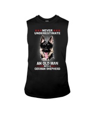Never Underestimate An Old Man Sleeveless Tee thumbnail