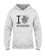 I love Nursing Hooded Sweatshirt thumbnail