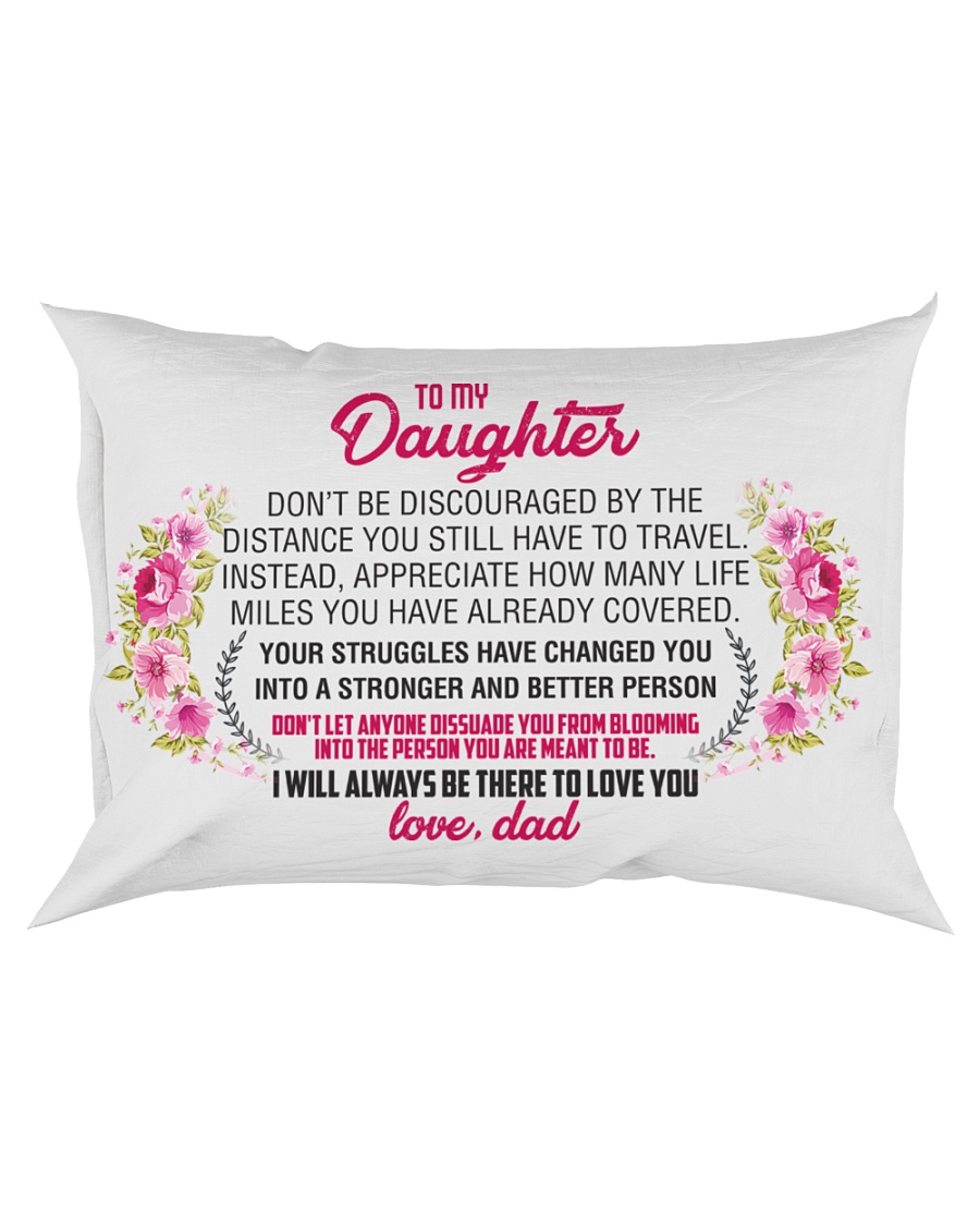To My Daughter Rectangular Pillowcase