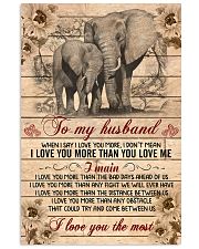 Elephant - To my husband 11x17 Poster front