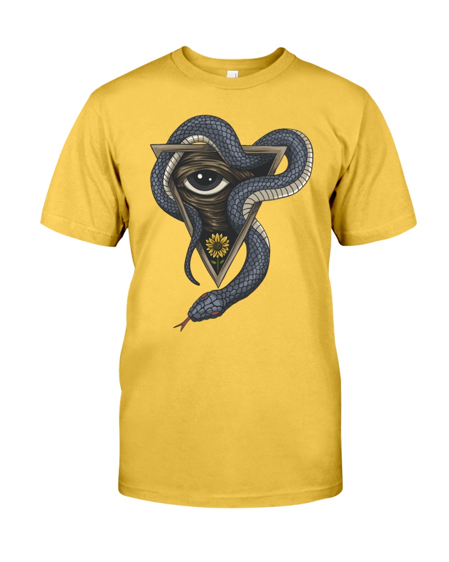 Animal Art Long Sleeve Illustrated Snake Tattoo Gr Classic T-Shirt