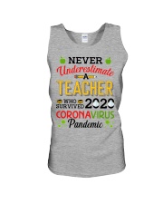 Never Underestimate A Teacher Who Survived 2020 Unisex Tank tile