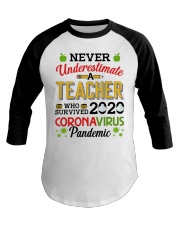 Never Underestimate A Teacher Who Survived 2020 Baseball Tee tile