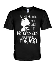 Snow-white-born-in-february V-Neck T-Shirt thumbnail