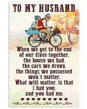 To My husband old bike 11x17 Poster front